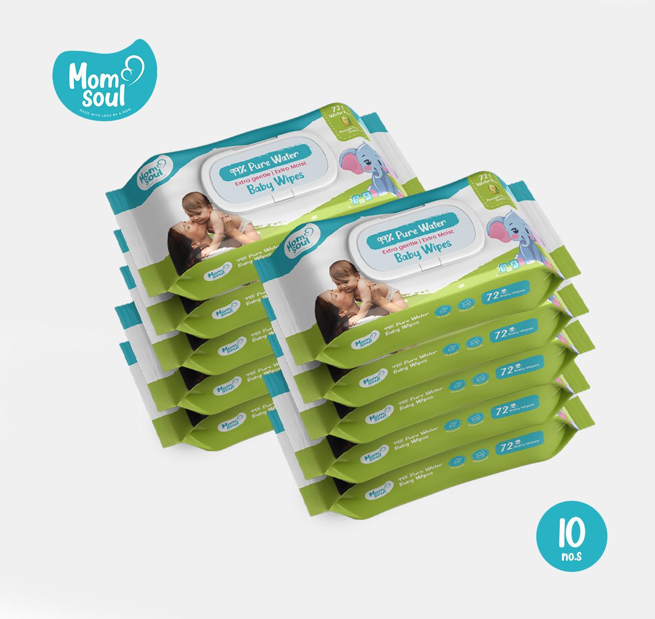 Momsoul Baby Wipes - (Pack of 10)
